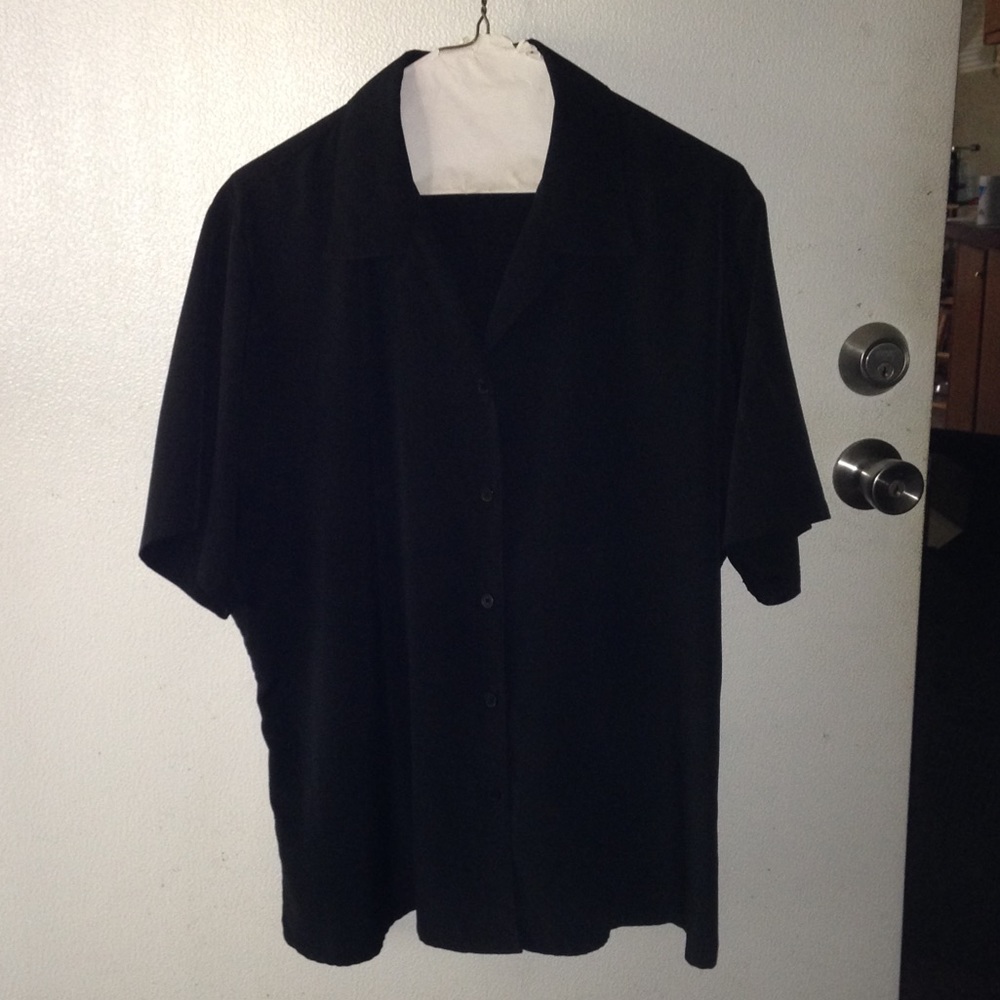 Black Button Down Blouse